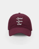 Casquette bordeaux avec une broderie blanche animal lovers club.