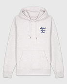 Hoodie gris clair chiné brodé bleu Animal Lovers Club.