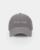 Casquette grise brodée Animals > People