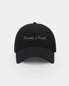 Casquette noire brodée Animals > People