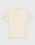 T-shirt beige brodé khaki Animals > People