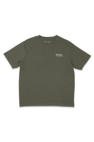 T-shirt khaki avec une broderie beige Bouffeuse de graines.